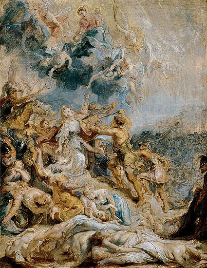 Peter Paul Rubens The Martyrdom of Saint Ursula and the Eleven Thousand Maidens oil painting picture